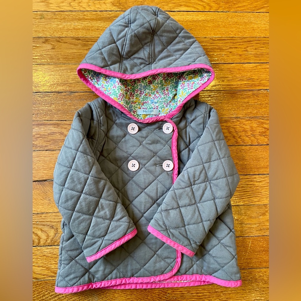 Mini Boden girls quilted jacket size 12-18 months